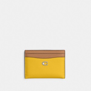 Coach Essential Card Case In Colorblock Kadın Kart Kılıfı Gümüş Renkli | 60375SQYF